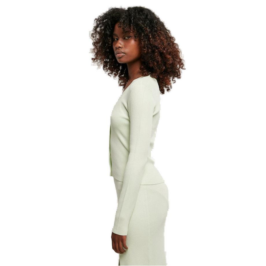 URBAN CLASSICS Cardigan corto a maglia a coste  