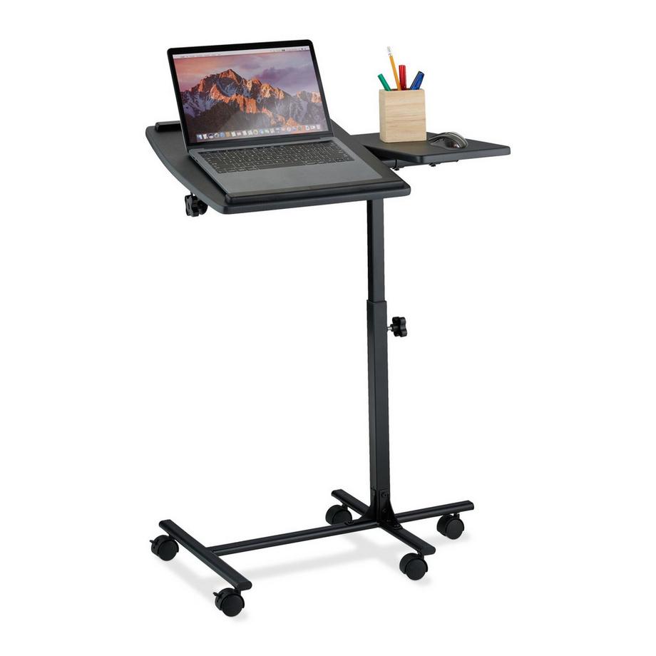B2X  Table pour ordinateur portable réglable en hauteur avec roulettes 