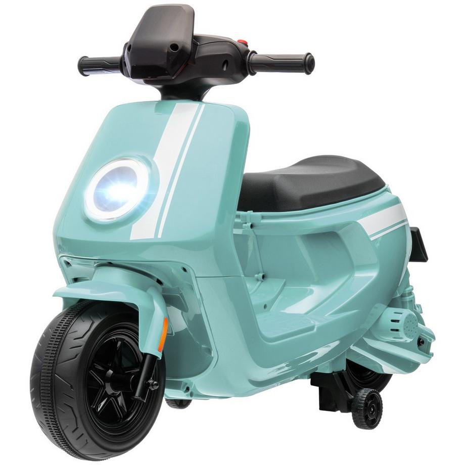 Northio  Kinder Elektro-Motorrad, 6V Kindermotorrad mit Scheinwerfer, Musik, Vor- und Rückwärtsgang, Trainingsräder, 1,5-3 km/h, Elektromotorrad für 1,5-3 Jahre Kinder, Grün 