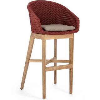 mutoni Tabouret de bar de jardin Coachella Scarlet  