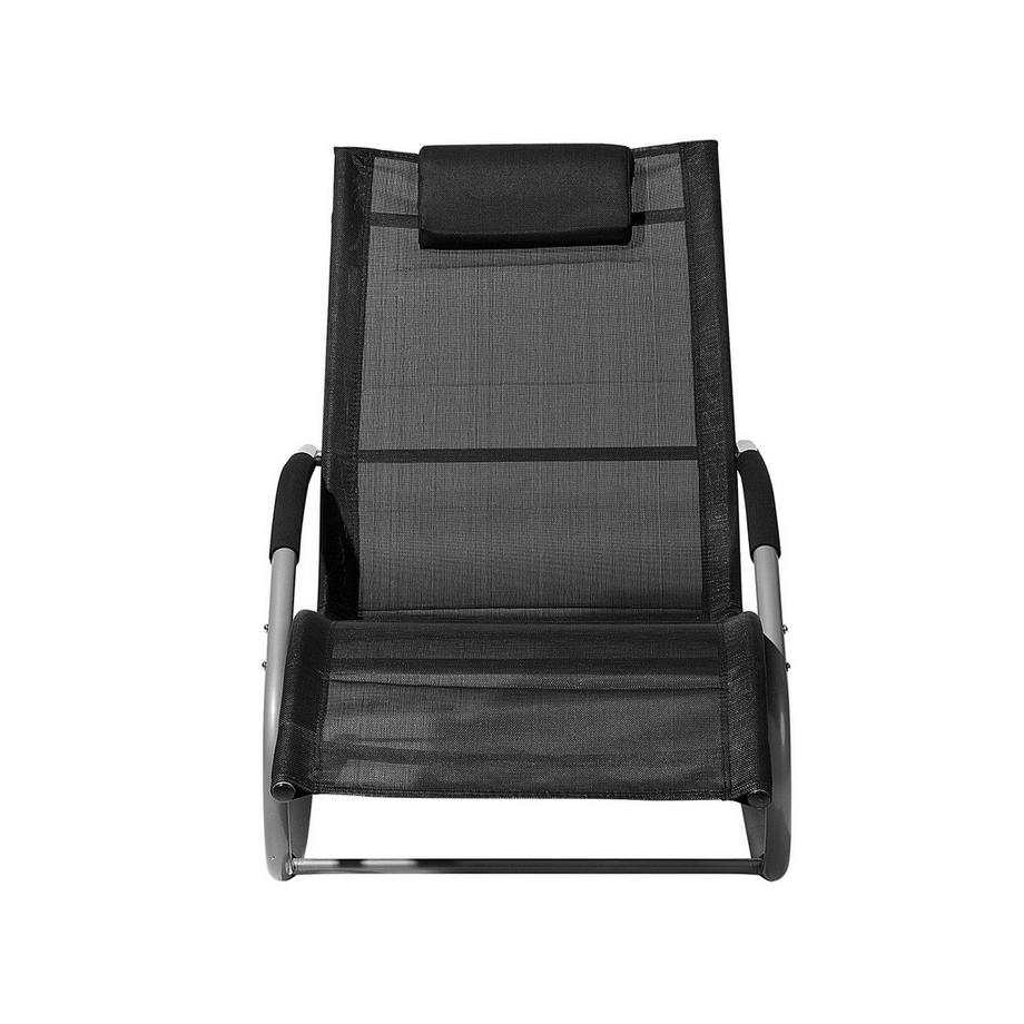 Beliani Schaukel-Sonnenliege aus Stahl Modern CARANO  