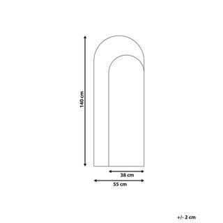 Beliani Wandspiegel aus MDF-Platte Modern GROISES  