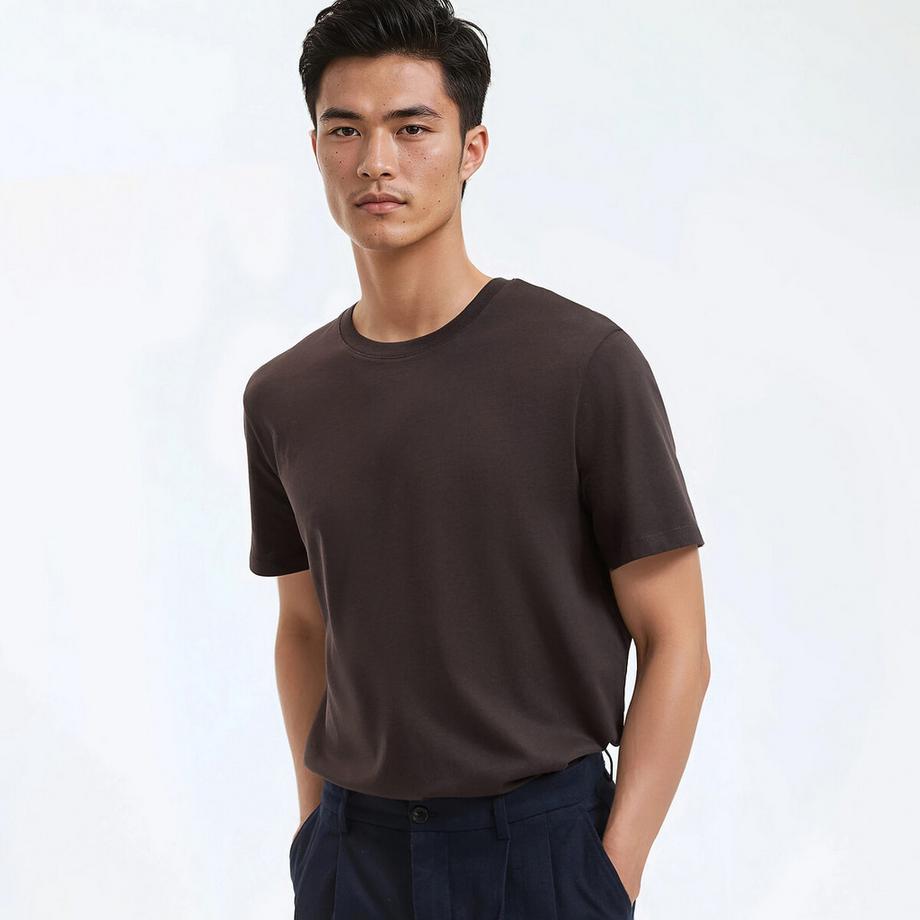 T-shirt col rond manches courtes