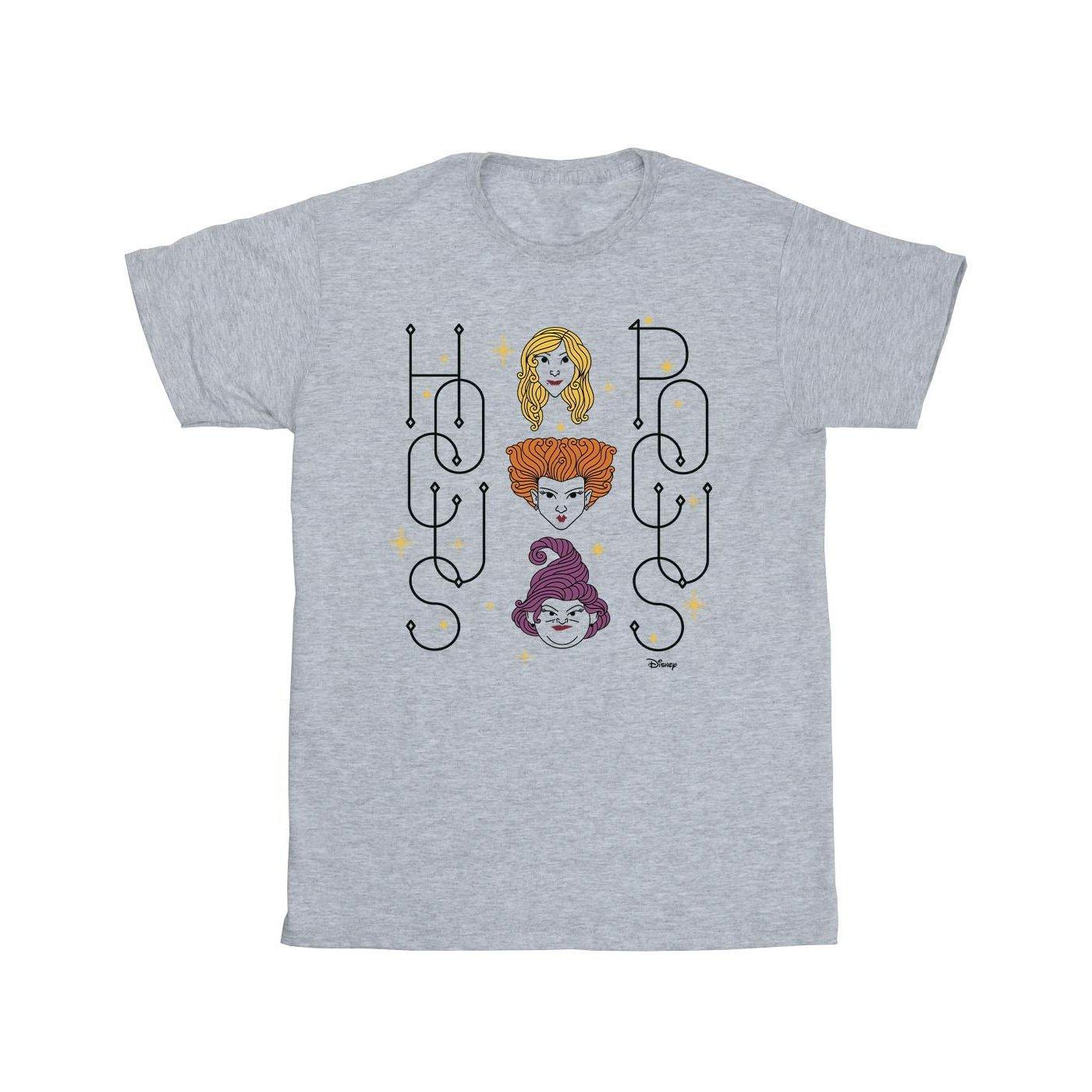 Image of Hocus Pocus Faces Tshirt Unisex Grau 128