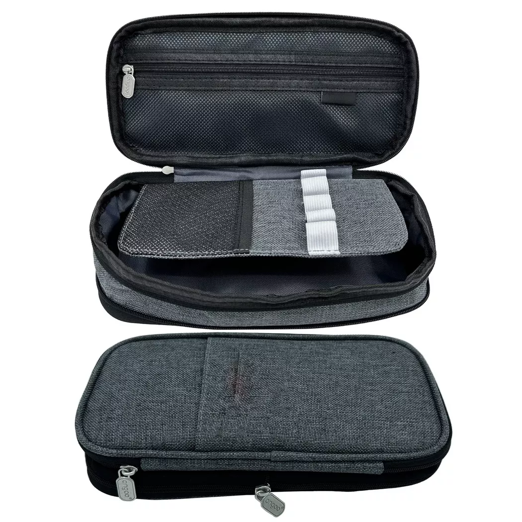 Only-bags.store - Federmäppchen, Großes Fassungsvermögen Federmäppchen, Langlebige Federtaschen, Federmäppchen mit Reißverschluss, One Size, Grau