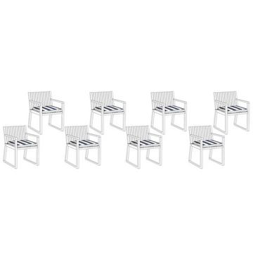 Set mit 8 Sitzkissen aus Polyester Modern SASSARI