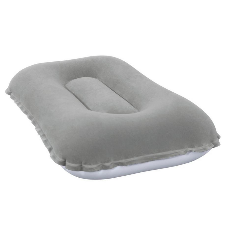 BESTWAY 67121 Coussin gonflable de voyage en velours gris
