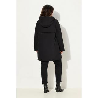 Ulla Popken Cappotto Softshell idrorepellente con cappuccio  