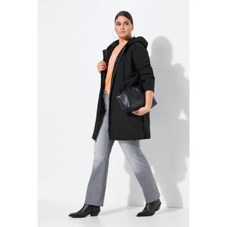 Ulla Popken Cappotto Softshell idrorepellente con cappuccio  