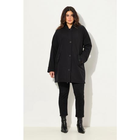 Ulla Popken Cappotto Softshell idrorepellente con cappuccio  