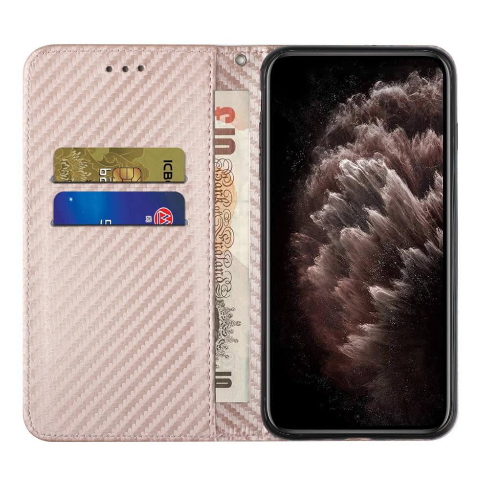 Cover-Discount  Galaxy A34 - Étui Flip Look Carbone 