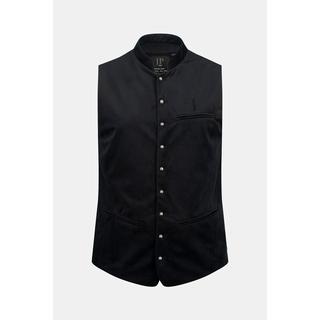 JP1880  Gilet in tradizionale stile Tracht con velluto, collo alto e retro in maglia, fino alla tg. 70 