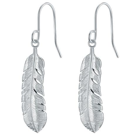 Eastside  Femme Boucles d´oreilles en acier inoxydable Plume 