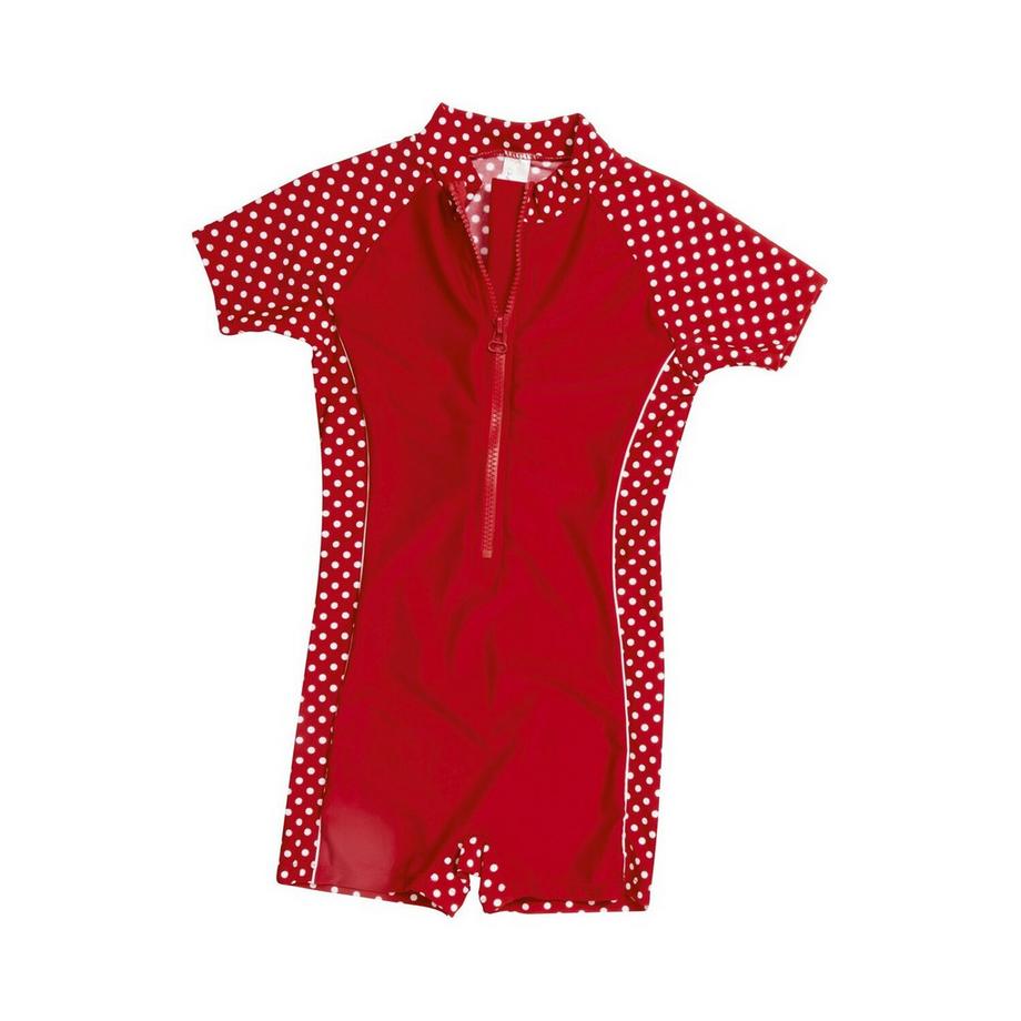 Playshoes  badeanzug mit uv-schutz, baby dots 