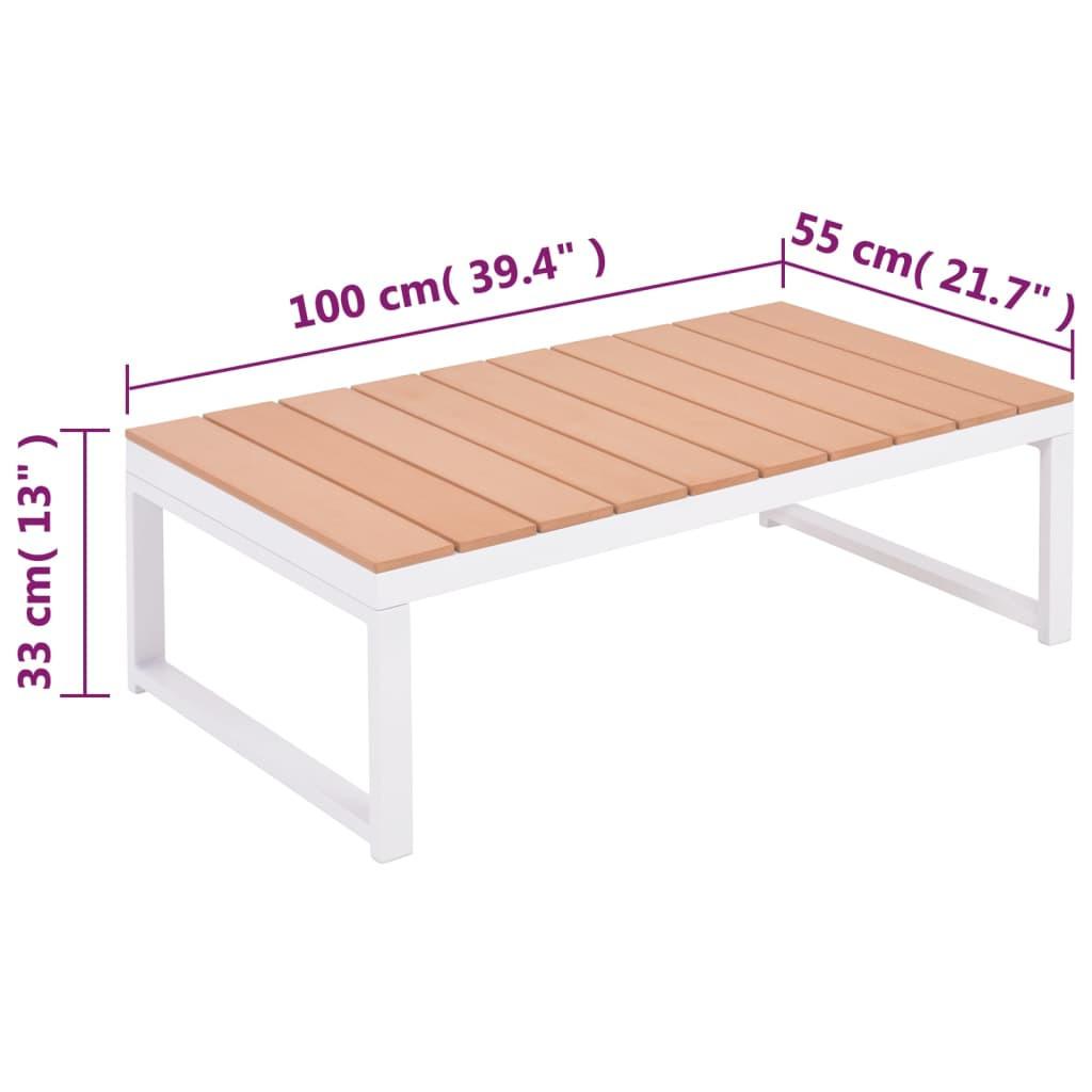 VidaXL Garten-sofa-set aluminium  