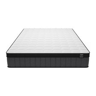 Ysmée Ensemble 140 x 190 cm sommier coffre naturel clair + matelas ressorts ensachés 7 zones et mémoire de forme rafraichissante ép.25cm - TOLCA de YSMÉE  