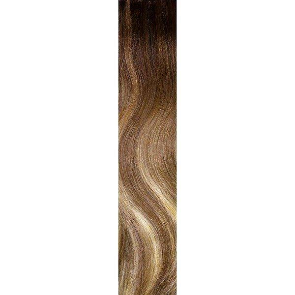 Image of Silk Tape Human Hair Natural Straight 55cm 8cg.6cg Ombrè, 10 Stk. Damen ONE SIZE
