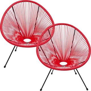 KARE Design Sessel Acapulco Cherry (2er-Set)  