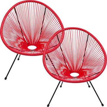 Fauteuil Acapulco Cherry (lot de 2)