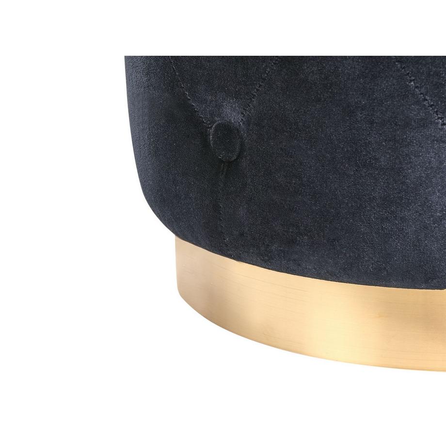 Beliani Pouf en Velours Rétro CARROLLTON  