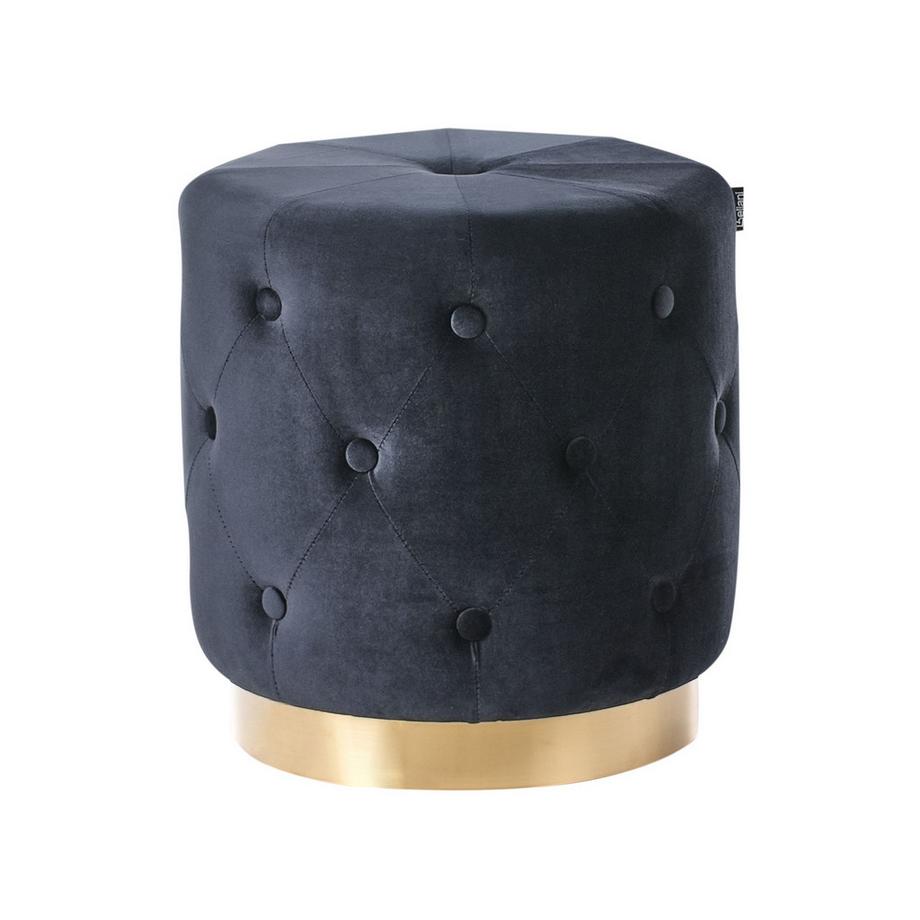 Beliani Pouf en Velours Rétro CARROLLTON  