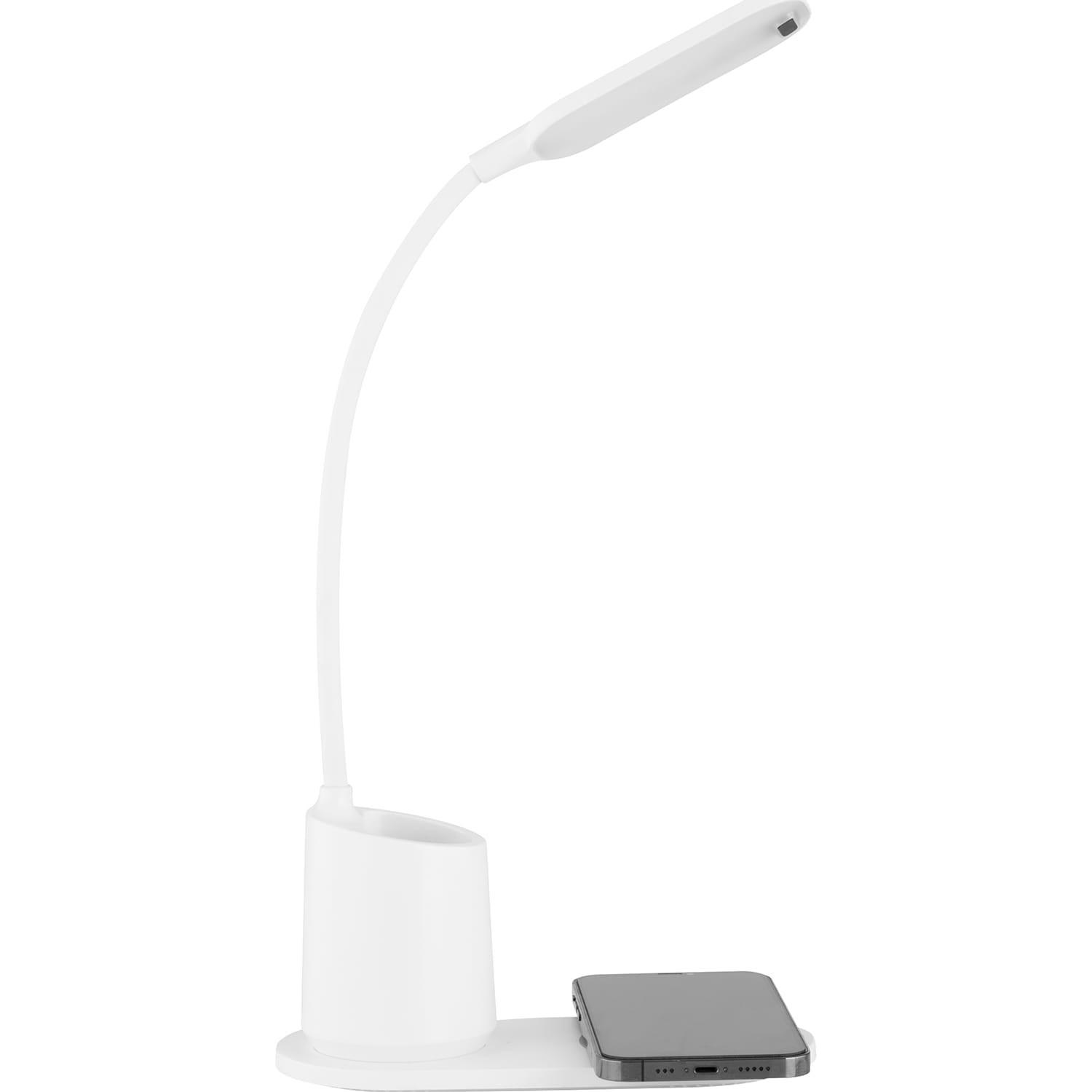 mutoni Lampe à poser Melli plastique blanc LED  