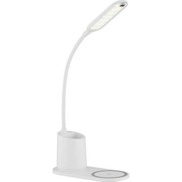 Lampe à poser Melli plastique blanc LED