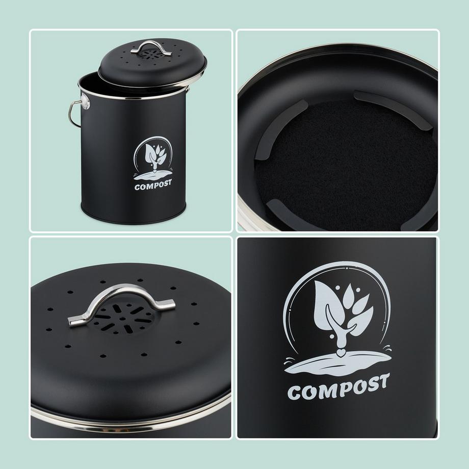 Northix Komposteimer mit Geruchsfilter  