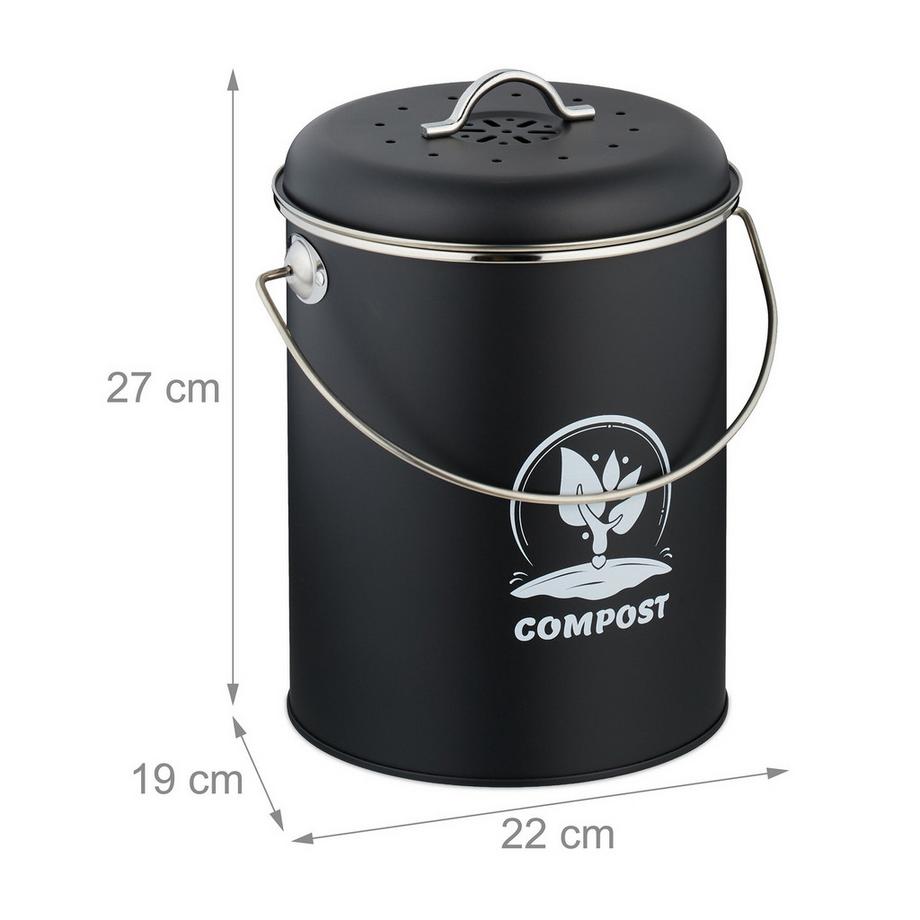Northix Komposteimer mit Geruchsfilter  