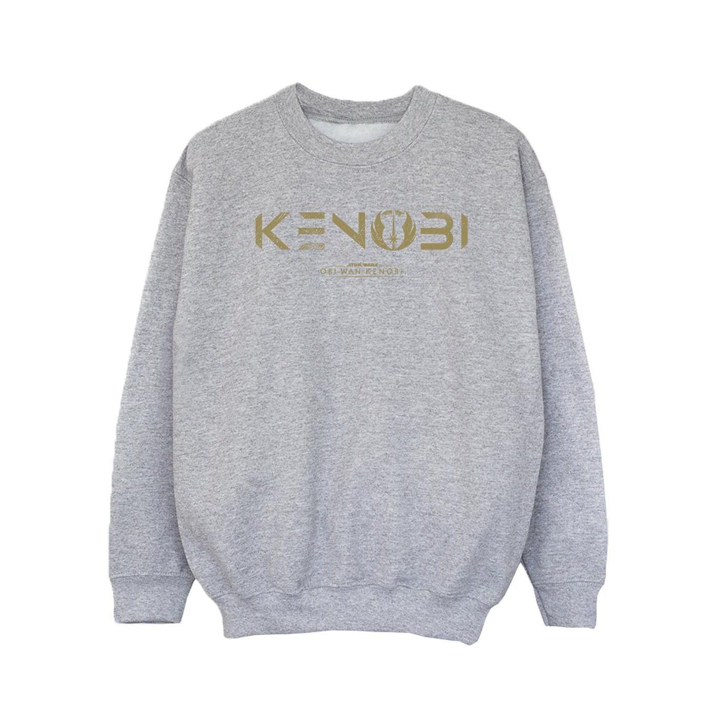 Image of Obiwan Kenobi Logo Sweatshirt Mädchen Grau 140/146