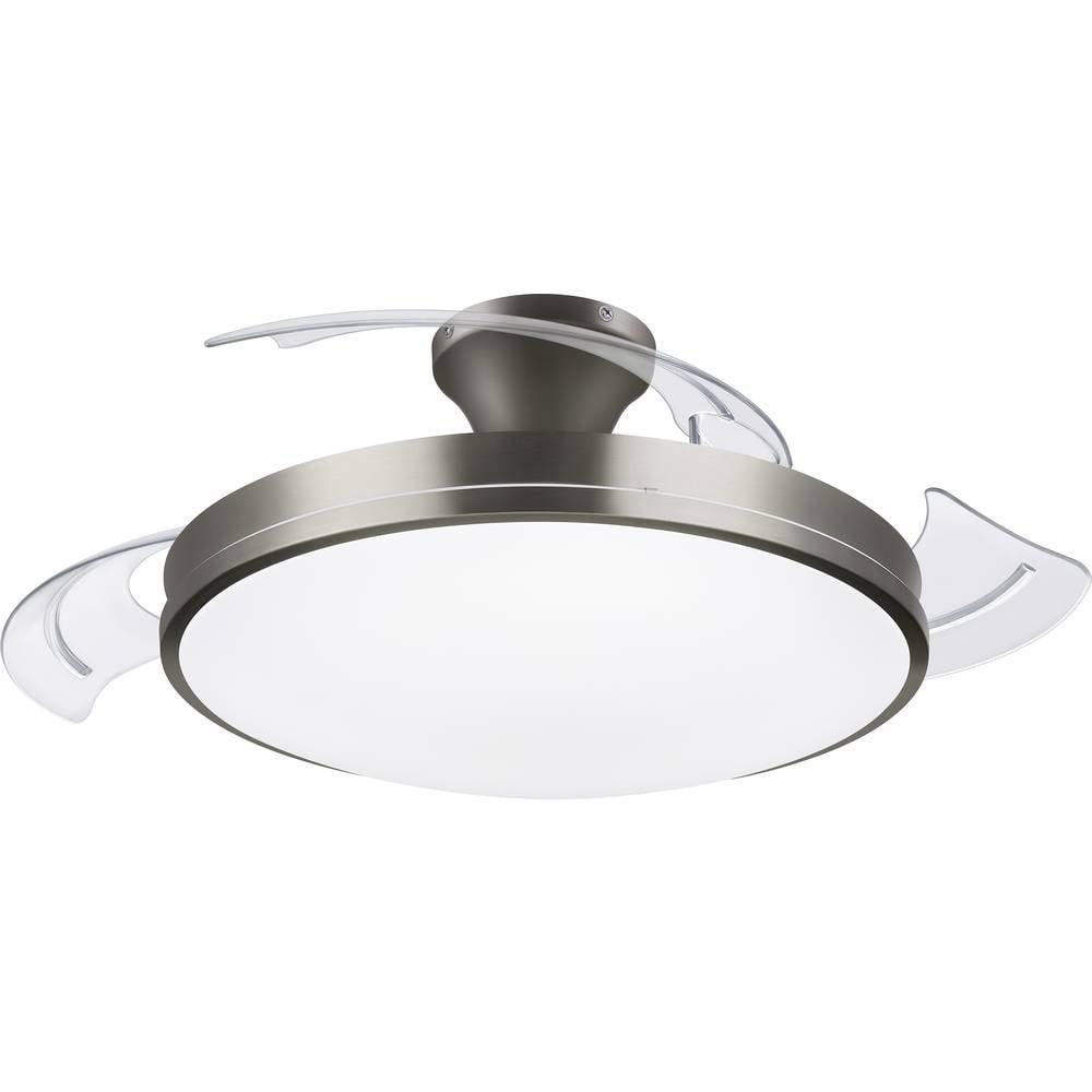 Philips Lighting Atlas Deckenventilator 28 W, 35 W (Ø x H) 490 mm x 418 mm Nickel  