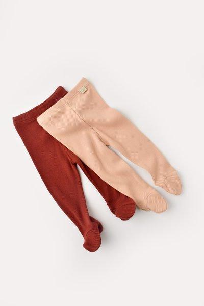 BabyCosy Organic  Strickhose mit Fuß, 2 Pack 