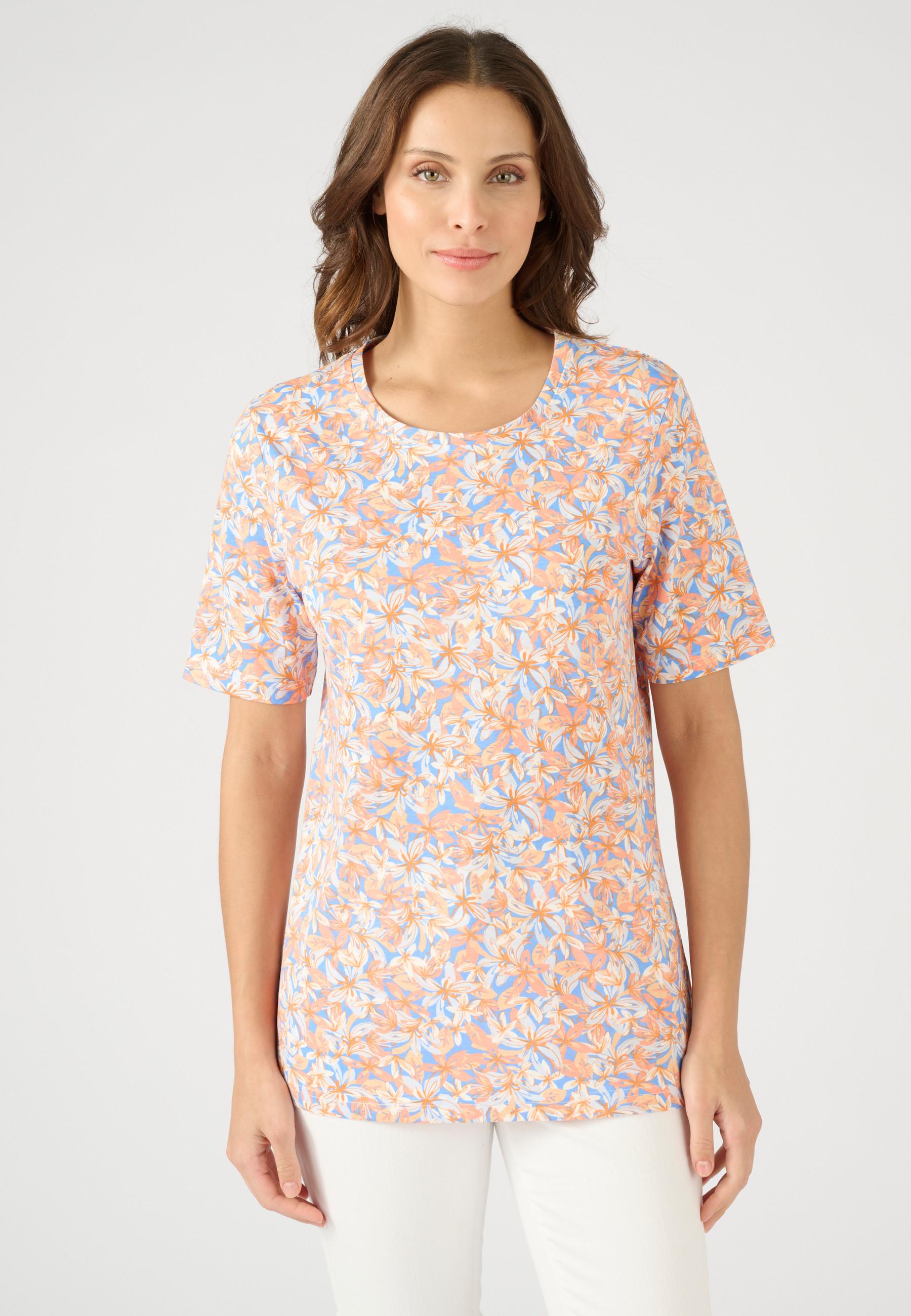 Image of Bedrucktes T-shirt. Damen Orange 38/40