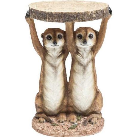 KARE Design Table d'appoint Animal Soeurs Suricates Ø33cm  