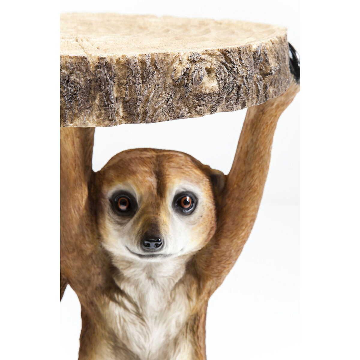 KARE Design Beistelltisch Animal Meerkat Sisters Ø33cm  