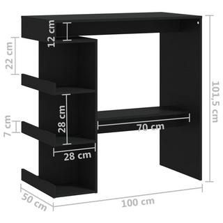 VidaXL Table de bar bois d'ingénierie  