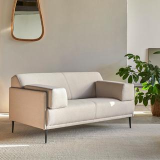 Tikamoon Canapé en tissu écru 2-3 places Finn  