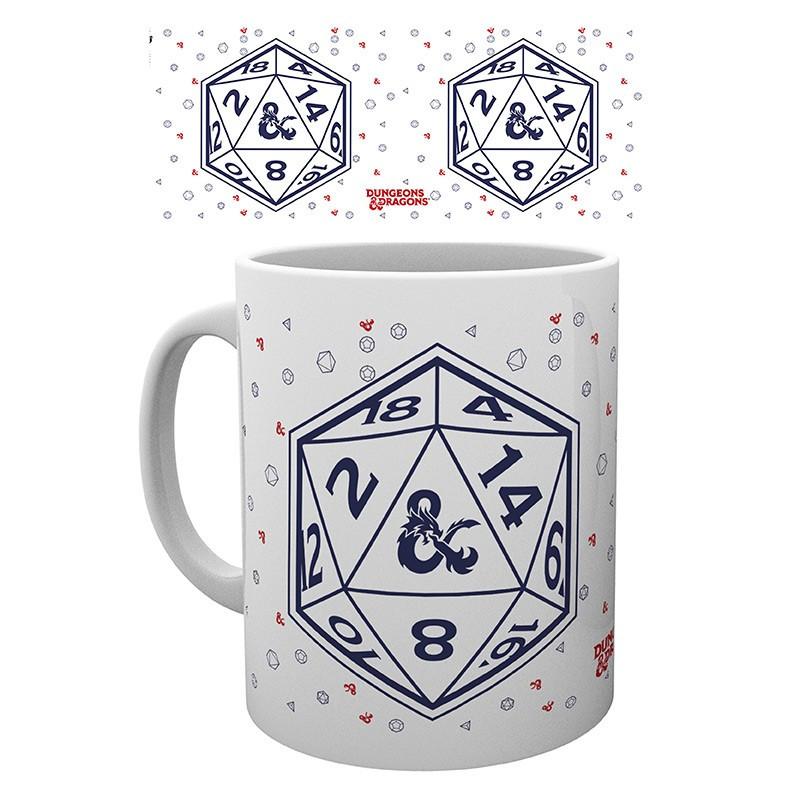 Image of Becher - Subli - Dungeons & Dragons - D20 Unisex Weiss 32 cl