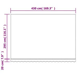 VidaXL tessuto di ricambio per tenda Tessuto  