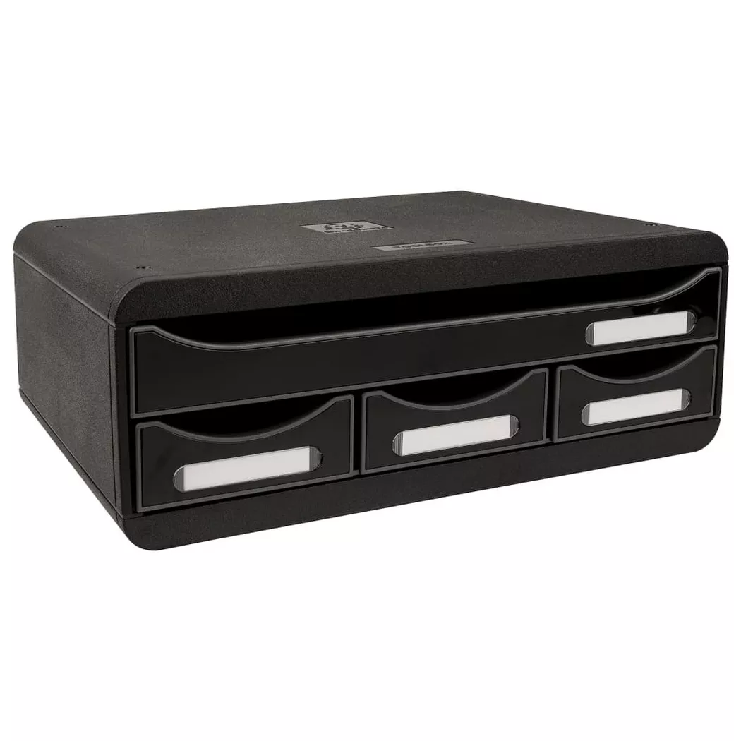 Exacompta - organizer da scrivania, One Size, Nero