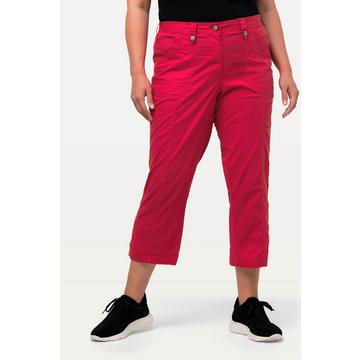 Pantaloni cargo a 7/8 con linguetta per risvolto e cintura comoda