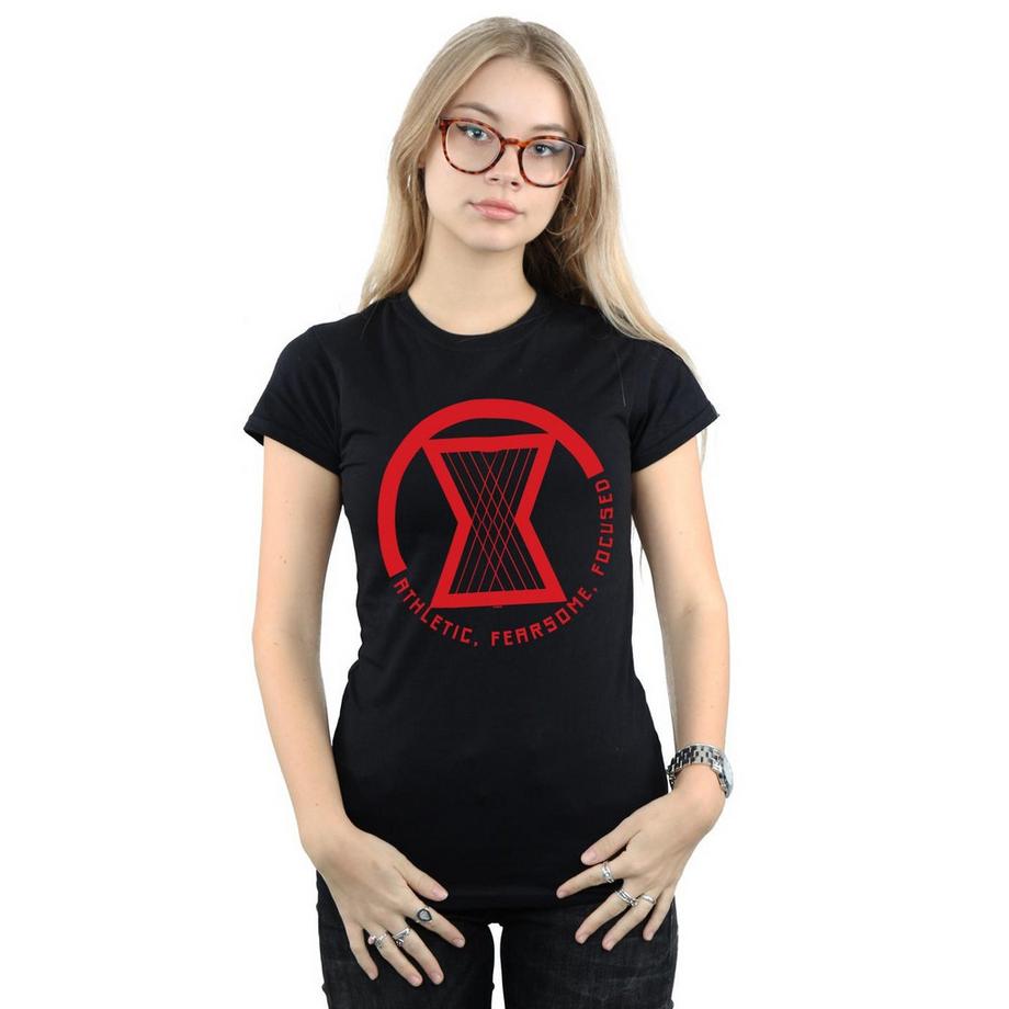 MARVEL Black Widow Athletic Fearsome Focused T-Shirt  