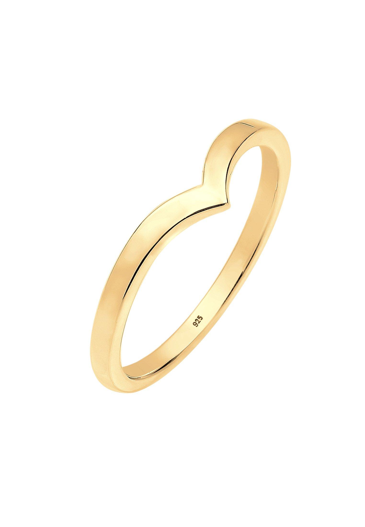 Image of Ring V-design Damen Gold 56mm
