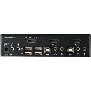 STARTECH.COM  Commutateur KVM HDMI USB 2 ports avec audio et concentrateur USB 2.0 