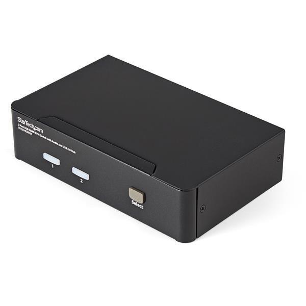 Image of StarTech.com 2 Port USB HDMI KVM Switch mit Audio und USB 2.0 Hub