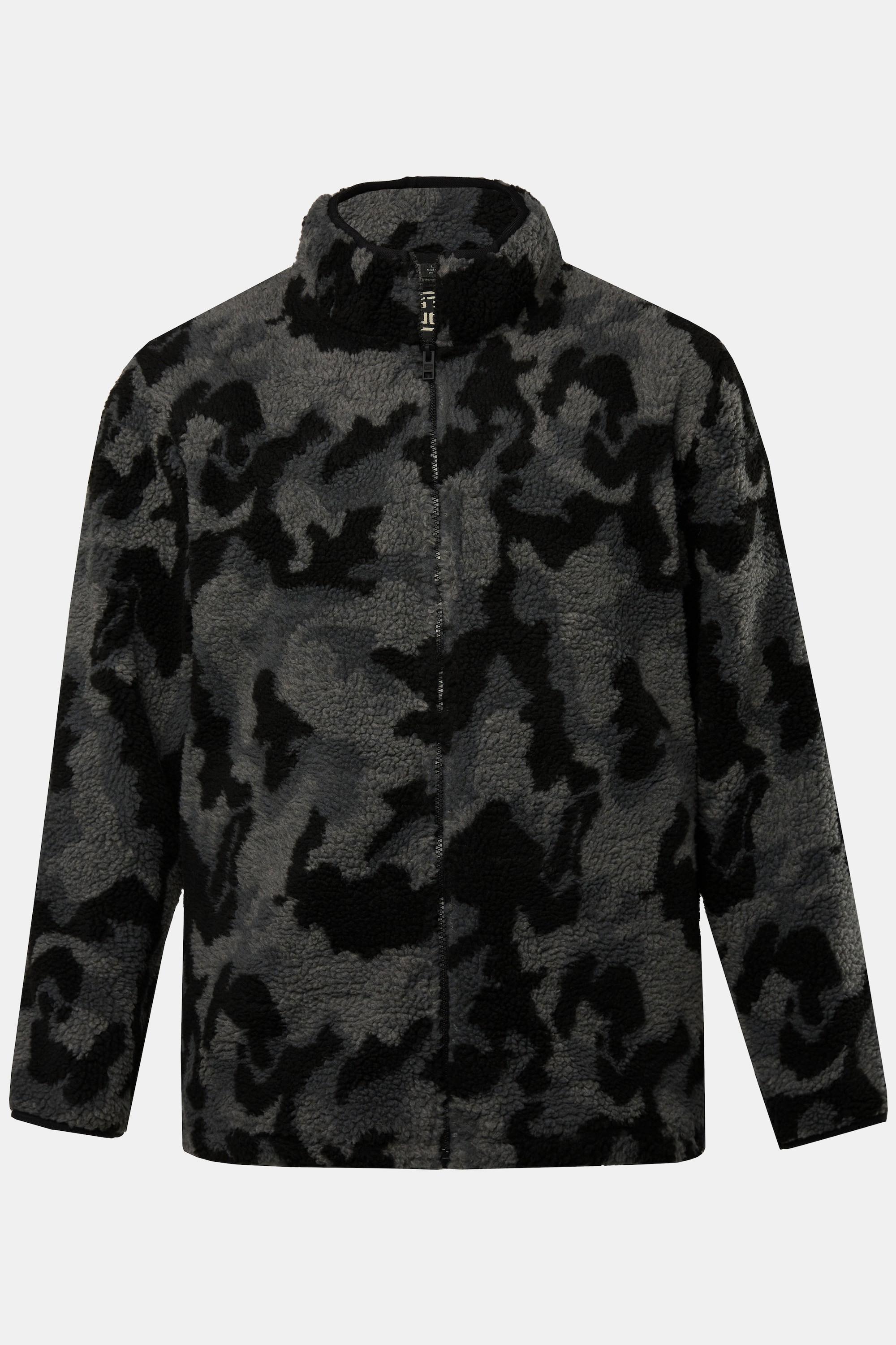 Sthuge  Veste esprit blouson Teddy, col montant et motif camouflage - jusqu'au 8&nbsp;XL 