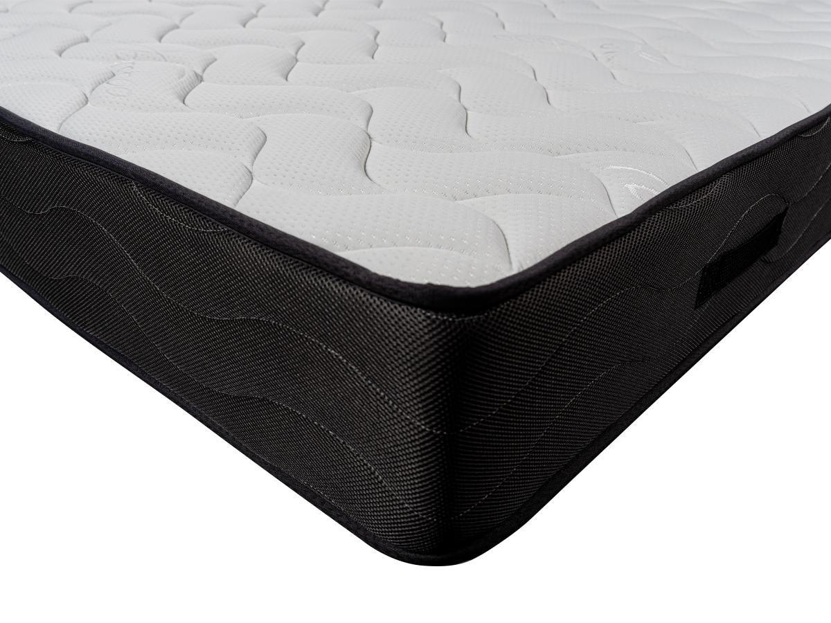 Ysmée Ensemble 180 x 200 cm sommier coffre blanc + matelas ressorts ensachés 7 zones et mémoire de forme ép.24cm - MERISI de YSMÉE  