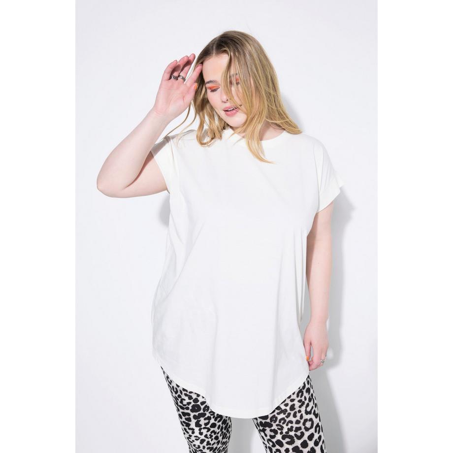 Studio Untold T-Shirt Gerundeter Saum  