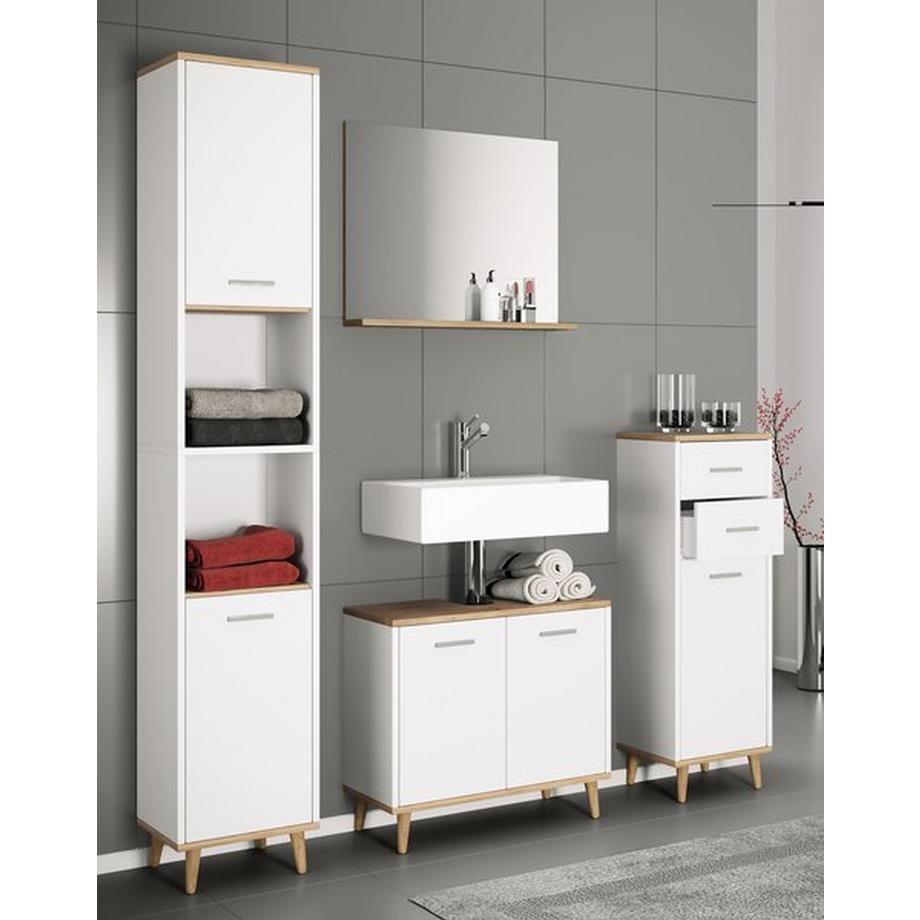 VCM 4 pcs. Meuble de salle de bain  Landos  