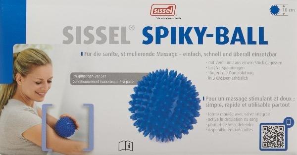Sissel Massagebälle Spiky 2 Stk. 10 cm Blau SIS-161.010  